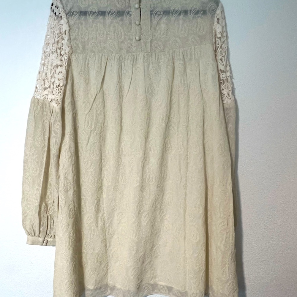 Anthropologie dress new with tags, size large, ivory